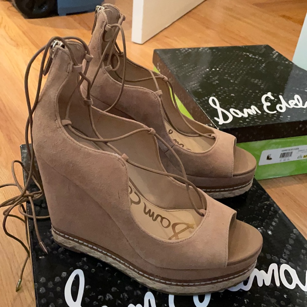Sam Edelman Nude Wedges